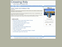 Tablet Screenshot of crossingitaly.net